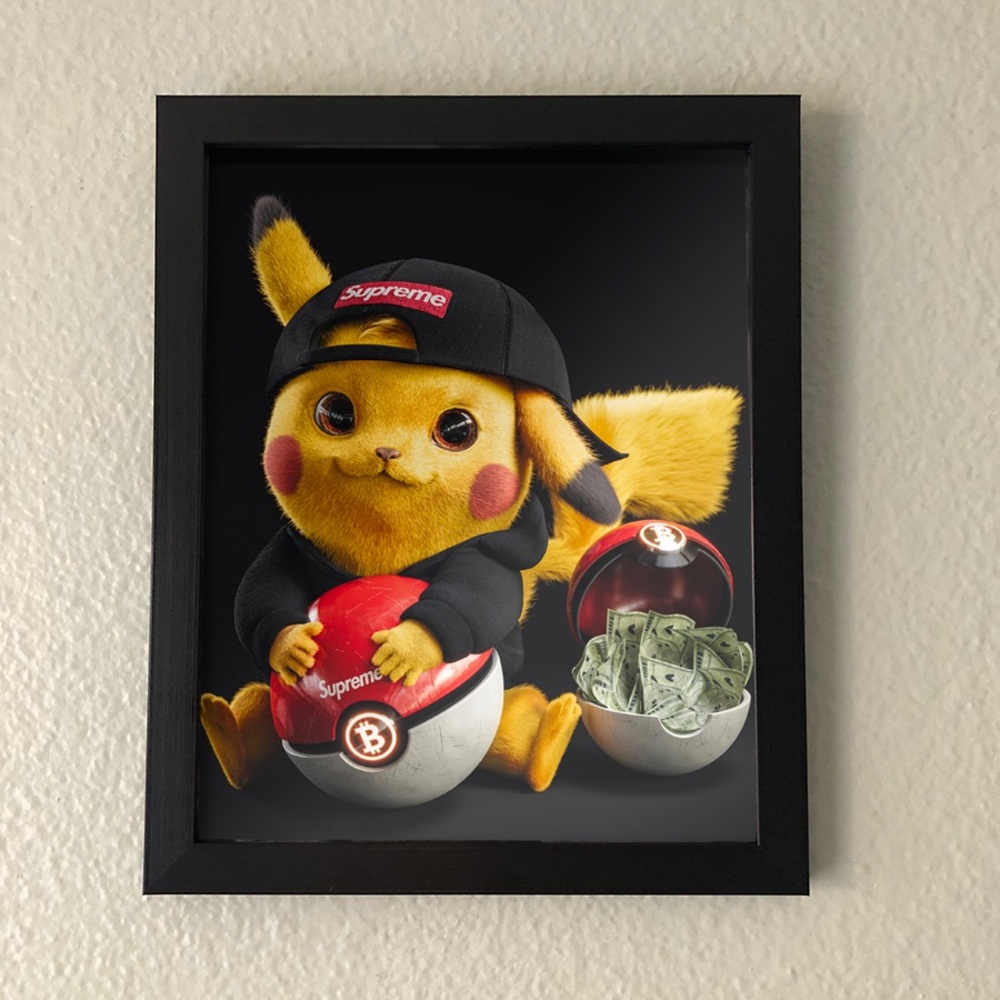 Pikachu Supreme Wall Art